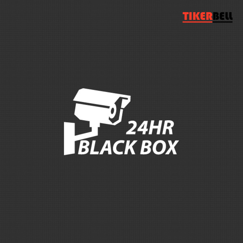 티커벨 블랙박스 경고 차량용 데칼스티커 TKBL-122/경고스티커